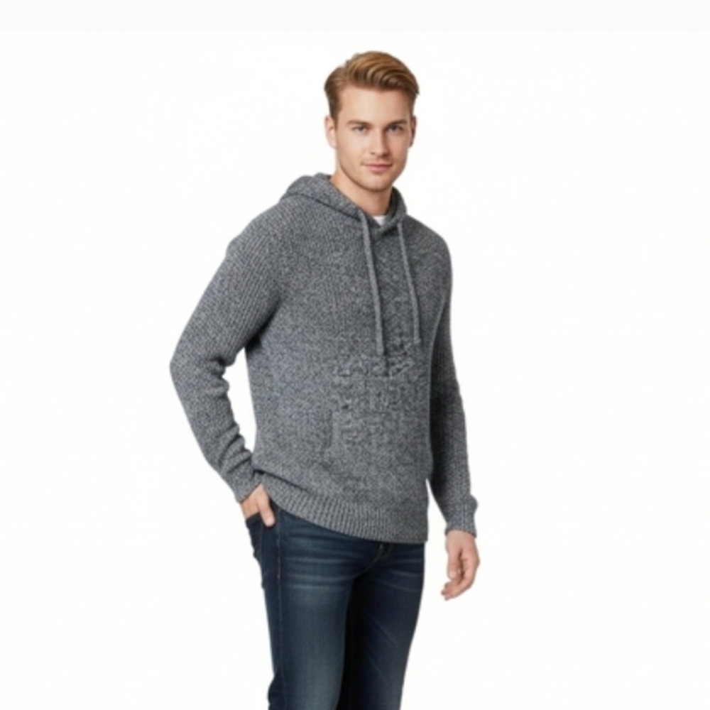 American Eagle Wool Blend Hooded Sweater Size XL